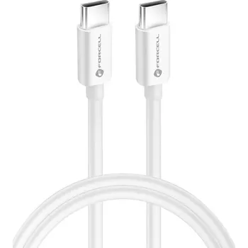 Datový kabel Kabel USB-C na USB-C Forcell F-Energy QC4.0 PD 3A 60W 2m, bílý