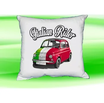 Dekorativní polštářek Polštářek FIAT 500 bílý (polštář FIAT 35x35 cm)