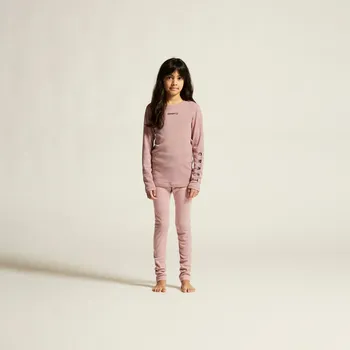 Set dětského termoprádla Dětský Set termoprádla CRAFT CORE WARM BASELAYER SET JR 1909712-726499 – Růžová 134/140