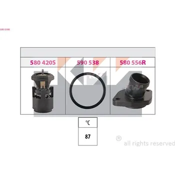 Těsnění motoru Termostat, chladivo KW 580 559K