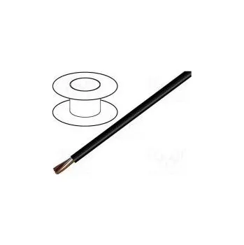 elektrický kabel Vodič LiYY 2x0,25mm2 nestíněný 300V Cu lanko černá