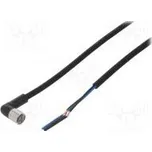 Připojovací kabel M8 PIN 3 úhlový Dél 5m zástrčka 1A PUR