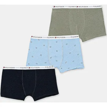 Pánské oblečení Dětské boxerky Tommy Hilfiger 7-pack UB0UB00552.9BYA modrá 55X, vel. 164-176