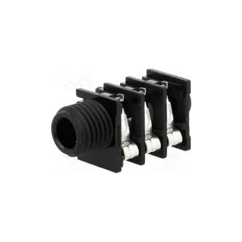 Elektrická zásuvka Zásuvka Jack 6,35mm zásuvka stereo s trojitým vypínačem THT