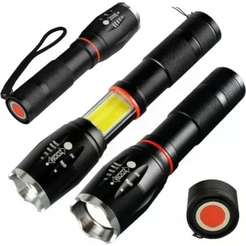 Svítilna Pronett Taktická svítilna XML T6 + COB 9W