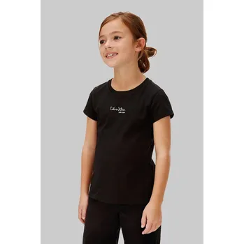 Dětské bavlněné tričko Calvin Klein Jeans IG0IG03061.104.116.PPY2 černá 99X, vel. 104