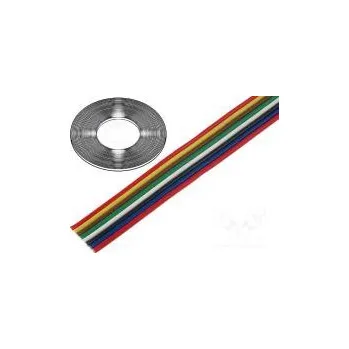 elektrický kabel Vodič plochý kabel licna Cu 4x0,5mm2 PVC 150V 50m