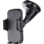 Držák do auta Forcell Carbon HT1, čelní sklo, palubní deska, černá