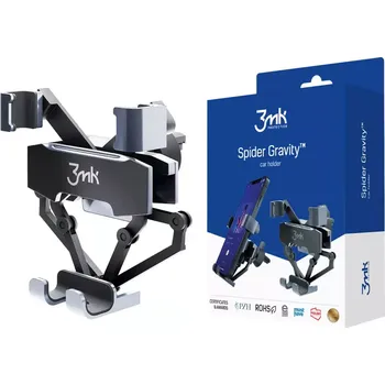 3MK Spider Gravity™ - držák do auta do ventilační mřížky - pavoukovité paže - stabilní upnutí telefonu ve čtyřech opěrných bodech