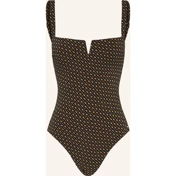 Dámské plavky Boss Dámské Plavky B Monogram, tmavě žlutá / černá, 42