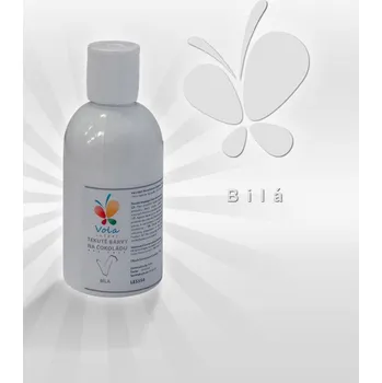 Potravinářské barvivo Barva tekutá do tuků, do čokolád AF, bílá 190 g/lahvička