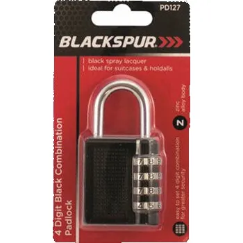 Visací zámek BLACKSPUR zámek visací se 4-místným kodem, 77159