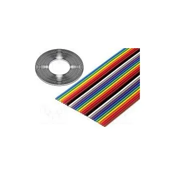 elektrický kabel Vodič plochý kabel 1,27mm licna Cu 14x28AWG PVC 49V 30,5m