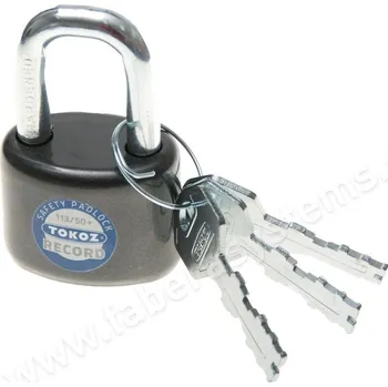 Visací zámek TOKOZ Record+ 113/50, PV, 0 klíčů