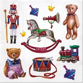 Papírový ubrousek PAW2 Papírové ubrousky PAW 33 cm x 33 cm Retro Toys 20 ks