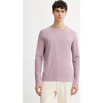 Pánské tričko Bavlněné tričko s dlouhým rukávem Marc O'Polo 620201252210 růžová 34X, vel. L