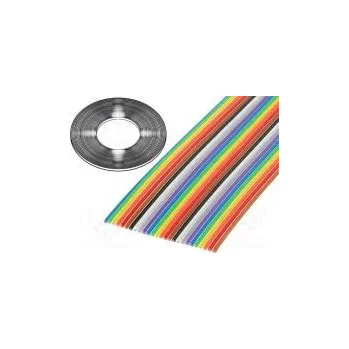 elektrický kabel Vodič plochý kabel 1,27mm licna Cu 24x28AWG PVC 300V 30,5m