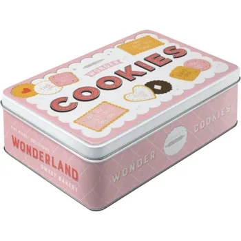 Plechová dóza plochá Wonder Cookies