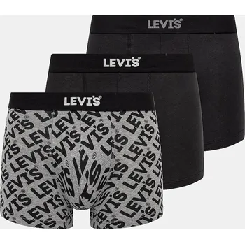 Boxerky Boxerky Levi's 3-pack pánské, černá barva, 37149-1033 37149.1033 99X, vel. S