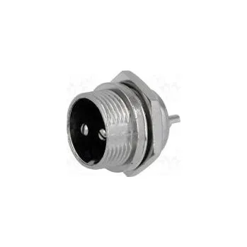 Elektrická zásuvka Zásuvka mikrofonní vidlice PIN 2 do panelu Pr.mont.otv 16mm