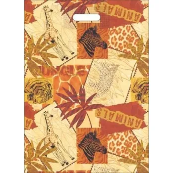 Dárková taška Taška igelitová průhmat DELUXE - SAFARI