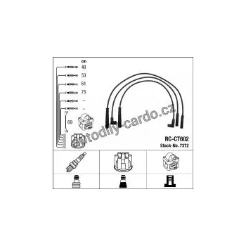 Zapalovací kabel Sada kabelů pro zapalování NGK RC-CT602 - ALFA ROMEO