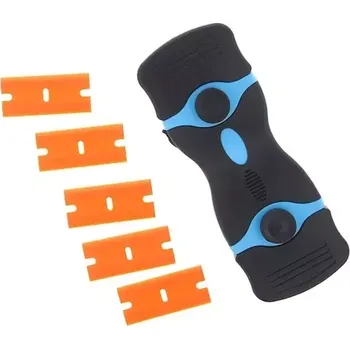 Pracovní nůž Škrabka / nůž pro odstraňování lepidla se sadou dalších 5 plastových čepelí