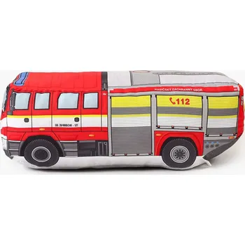 Polštář Bytový Textil Škodák a.s. Polštář dětský dekorační 3D, hasiči, 50x20x20 cm