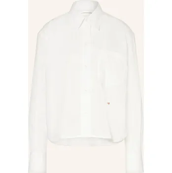 Dámská halenka Victoria Beckham Dámská Cropped Košilová Halenka, bílá, 34