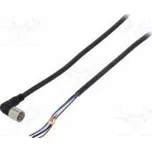 Připojovací kabel M8 PIN 4 úhlový 5m zástrčka 1A -25÷70°C