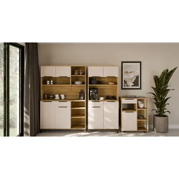 Kuchyňská linka Sestava Solea Barva korpusu: Dub artisan, Barva dvířek: Kašmír