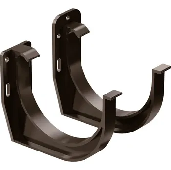 okap Hák čelový pro okapový žlab PROAQUA 125 mm plastový RAL 8017 hnědý