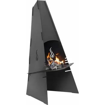 Aduro Venkovní krb / gril černý lak