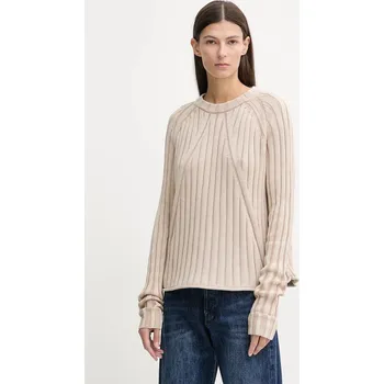 Dámský svetr Bavlněný svetr G-Star Washed loose dámský, béžová barva, D27725-D630 D27725.D630 80X, vel. XL