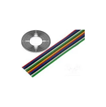 elektrický kabel Vodič plochý kabel licna Cu 12x0,5mm2 PVC 500V 50m