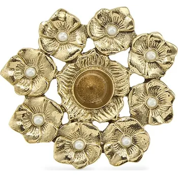 Svícen Dekorativní svícen Doing Goods Zoey Flower 11 x 11 x 2,5 cm 1.20.30.048.923.3 žlutá 18X