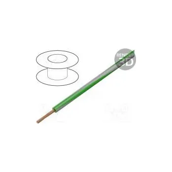 elektrický kabel Vodič LgY lanko Cu 2,5mm2 zeleno-šedá PVC 300/500V 50m