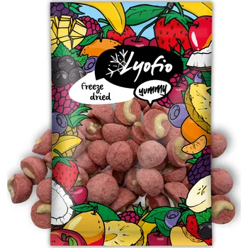 Potravina Kešu v jahodové krustě 200 g – zdravá svačinka | Lyofio.cz