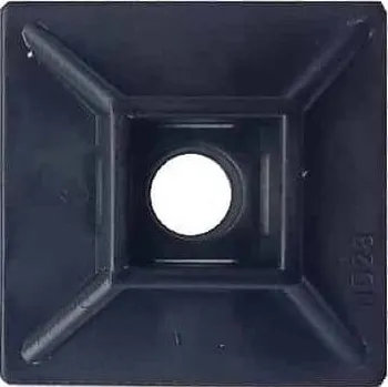 Kabelové oko příchytka kabelová samolepící PK 28*6mm černá, 20ks 5055P-KC