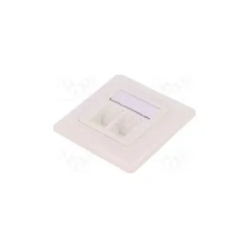 Elektrická zásuvka Zásuvka kryt Keystone Barva bilá pod omítku,zacvaknutí