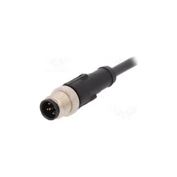 elektrický kabel Připojovací kabel M12 PIN 5 přímý 2m zástrčka 60VAC 4A PUR