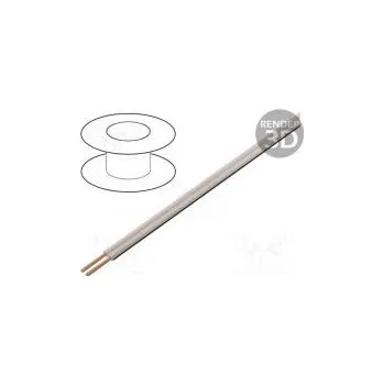 elektrický kabel Vodič reproduktorový 2x1,5mm2 lanko Cu průhledná pružná PVC