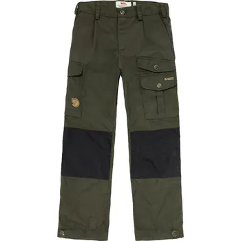 Chlapecké kalhoty kalhoty turistické dětské FJÄLLRÄVEN Kids Vidda Trousers Deep Forest - 152