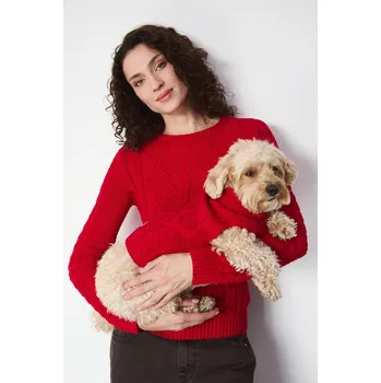 Dámský svetr Svetr pro mazlíčka Medicine RW25-SWU090 červená 33X, vel. XXL