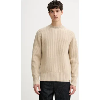 Dámský svetr Svetr s příměsí vlny G-Star Essential béžová barva, D23731-E212 D23731.E212 80A, vel. XL
