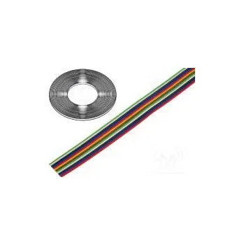 elektrický kabel Vodič plochý kabel licna Cu 12x0,22mm2 PVC 150V 50m