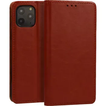 Pouzdro na mobilní telefon Pouzdro Book Leather Special iPhone 14 Pro, barva hnědá