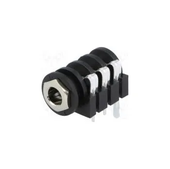 Elektrická zásuvka Zásuvka Jack 6,35mm zásuvka stereo s dvojitým vypínačem THT