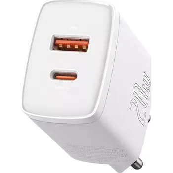 Baseus Kompaktní rychlá nabíječka USB / USB Typ C 20W 3A Power Delivery Quick Charge 3.0 CCXJ-B02 bílá