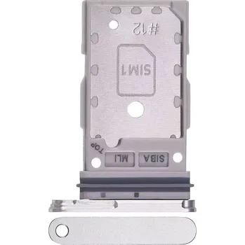 Držák (šuplík) SIM Samsung S921, S926 Galaxy S24, S24 Plus marble gray